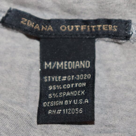 🌫️👚 Zenana Gray Long Sleeve Tee · Size M · Soft & Versatile - Picture 2 of 5